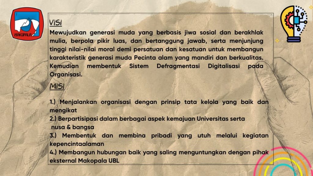 Visi Misi Makopala Periode 2022-2023