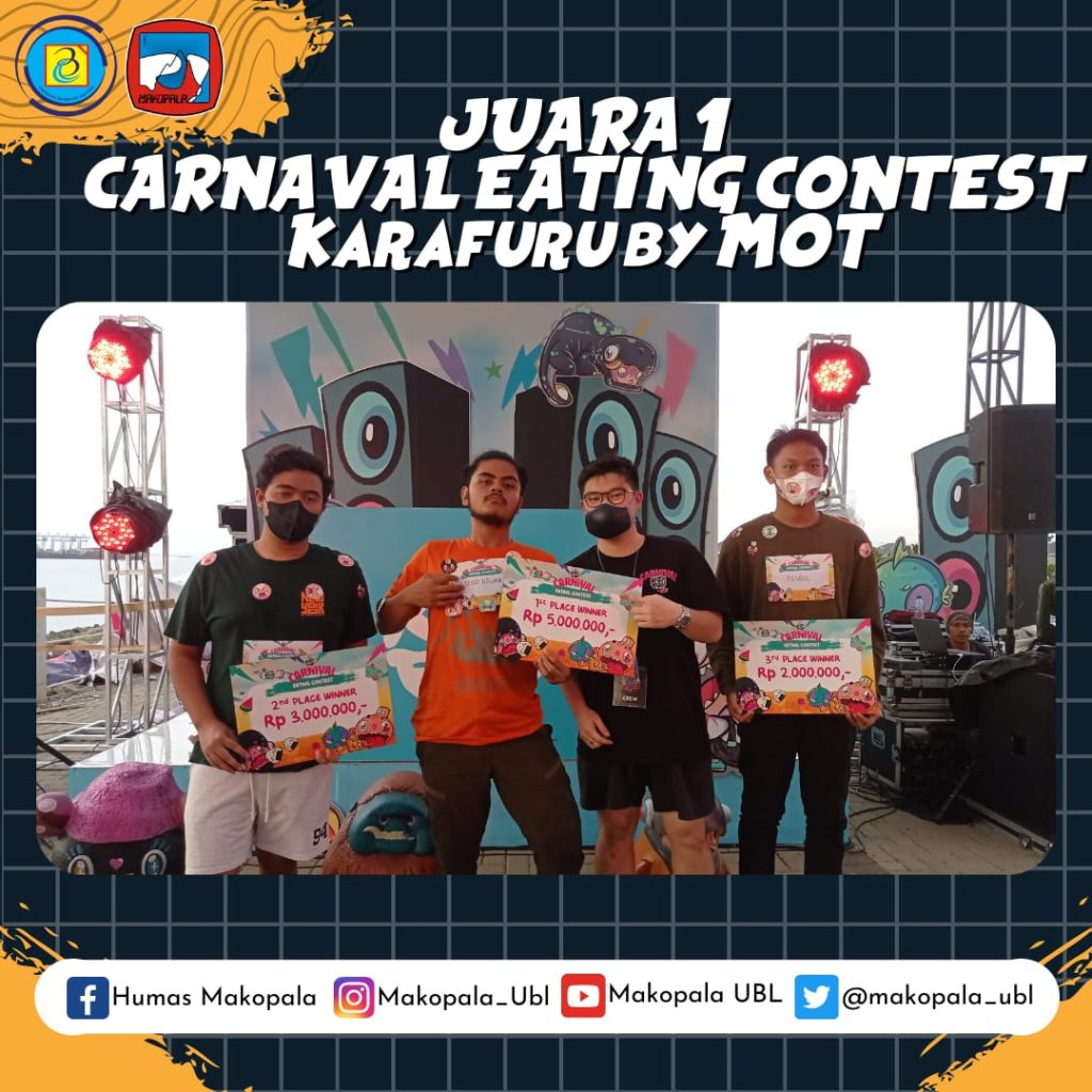 Makopala Juara 1 Makan Karafuru MOT